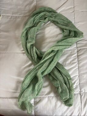 Light Green Paisley Women's Scarf